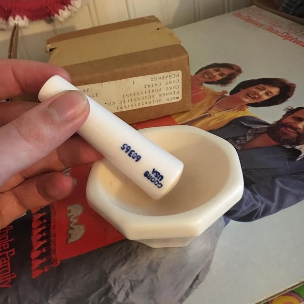 1960s CO O R S Apothecary mortar and pestle